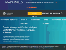 Tablet Screenshot of madcapsoftware.com